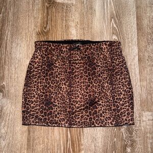 Papermoon Black and Brown Patterned Skirt